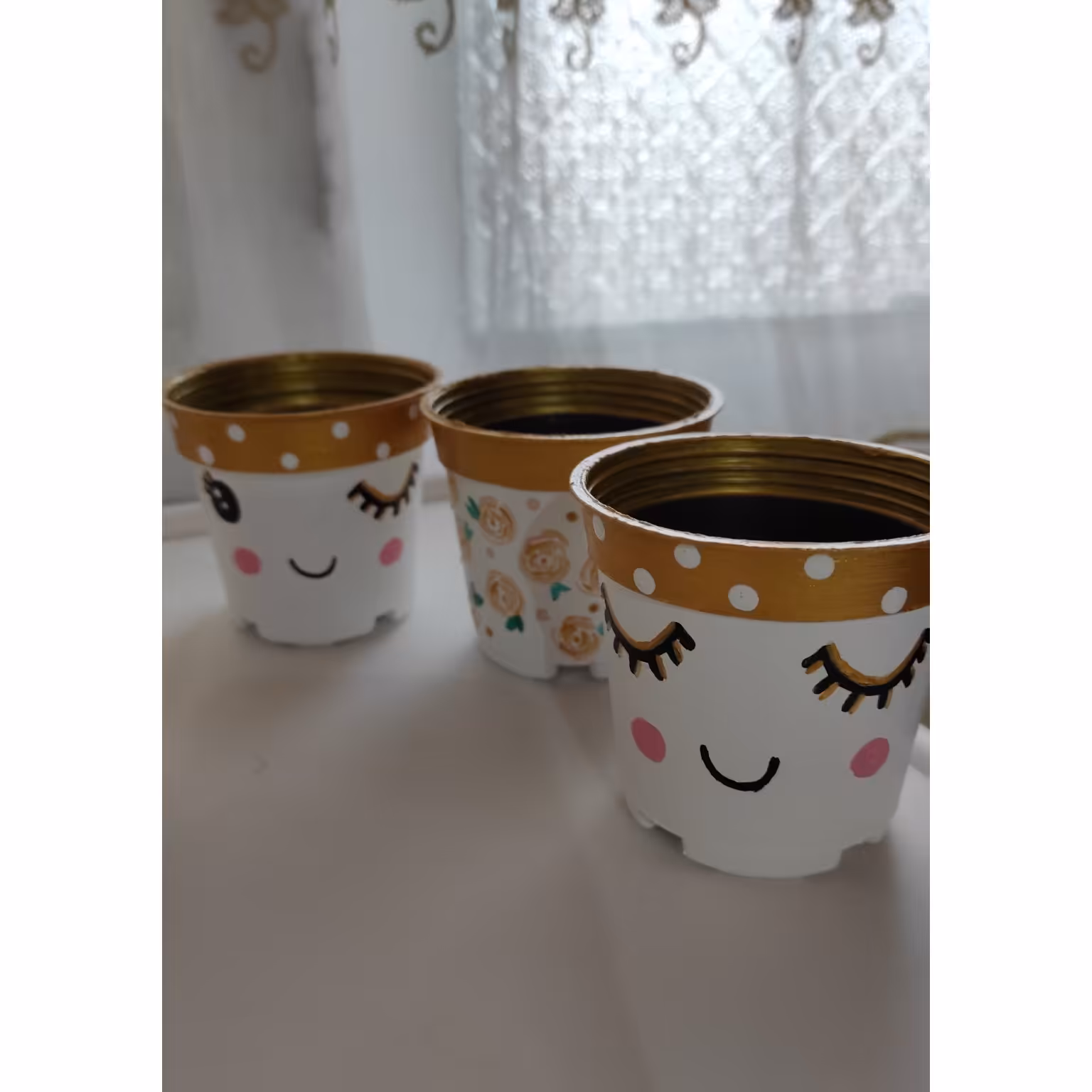 ست 7 عددی گلدان فانتزی