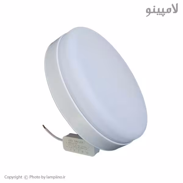 چراغ پنل فول لایت 22 وات روکار گرد PGT قطر 17cm