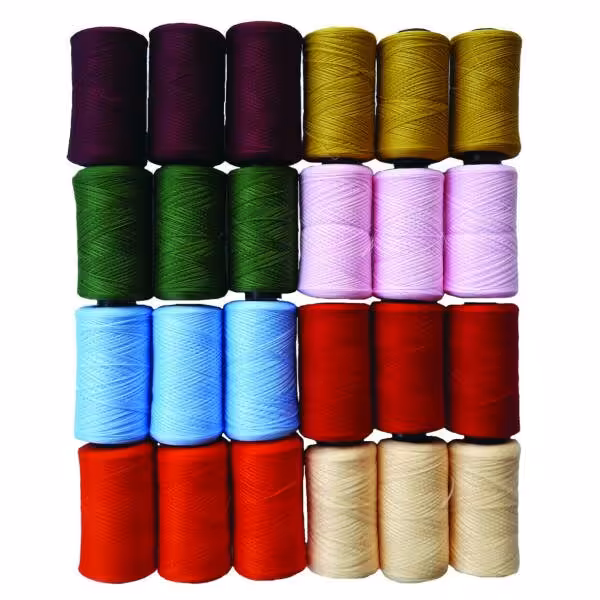 نخ ریشه بندی (استرچ - سردوز) مجموعه 24 عددی در 8 رنگ مختلف بدون تکرار