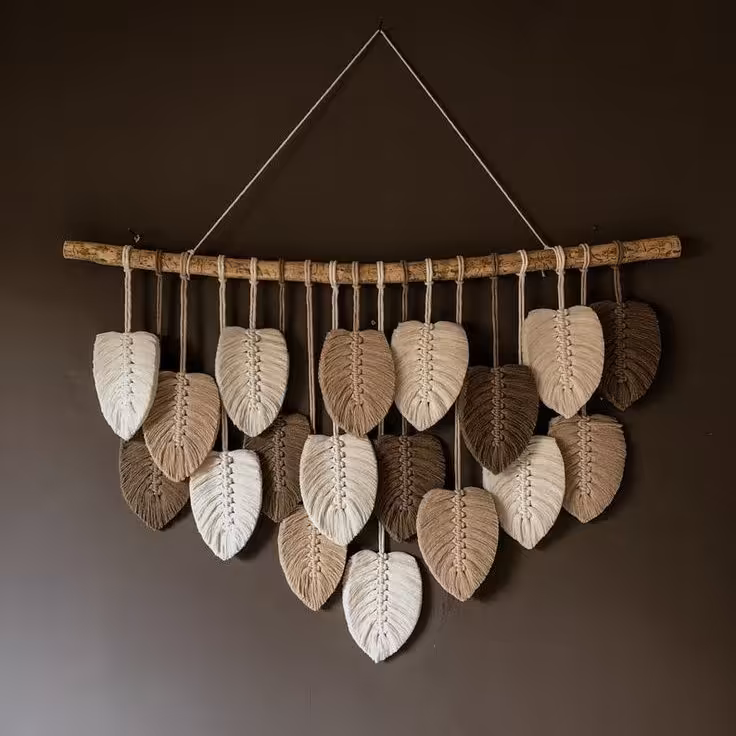 دیوارکوب مکرومه طرح لاکچری و شیک