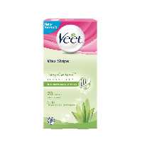 نوار موبر ورقه ای بدن و پا مدل آلوئه ورا مناسب پوست خشک Dry ویت بسته 20 عددی
