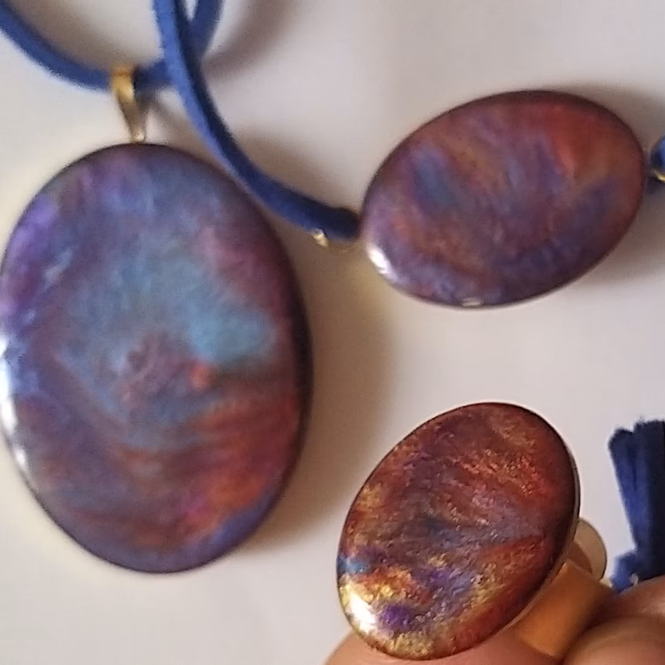 نیم ست رزین زنانه طرح کهکشانی