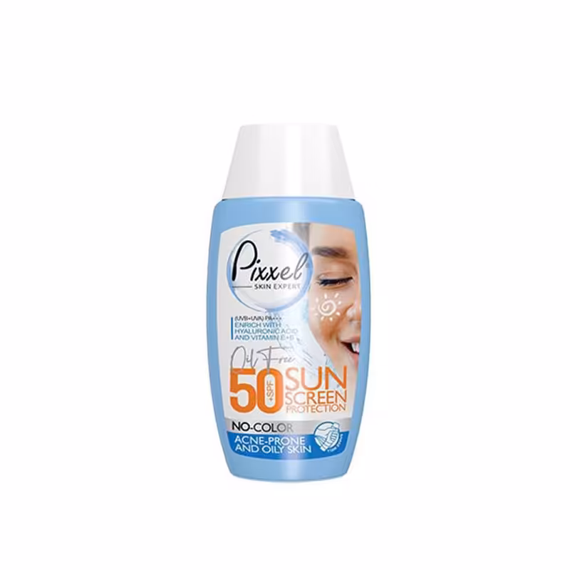 اورجینال ضد آفتاب بدون رنگ مناسب پوست های جوش دار و چرب پیکسل SPF 50 قیمت روی جلد محصول 212 هزار