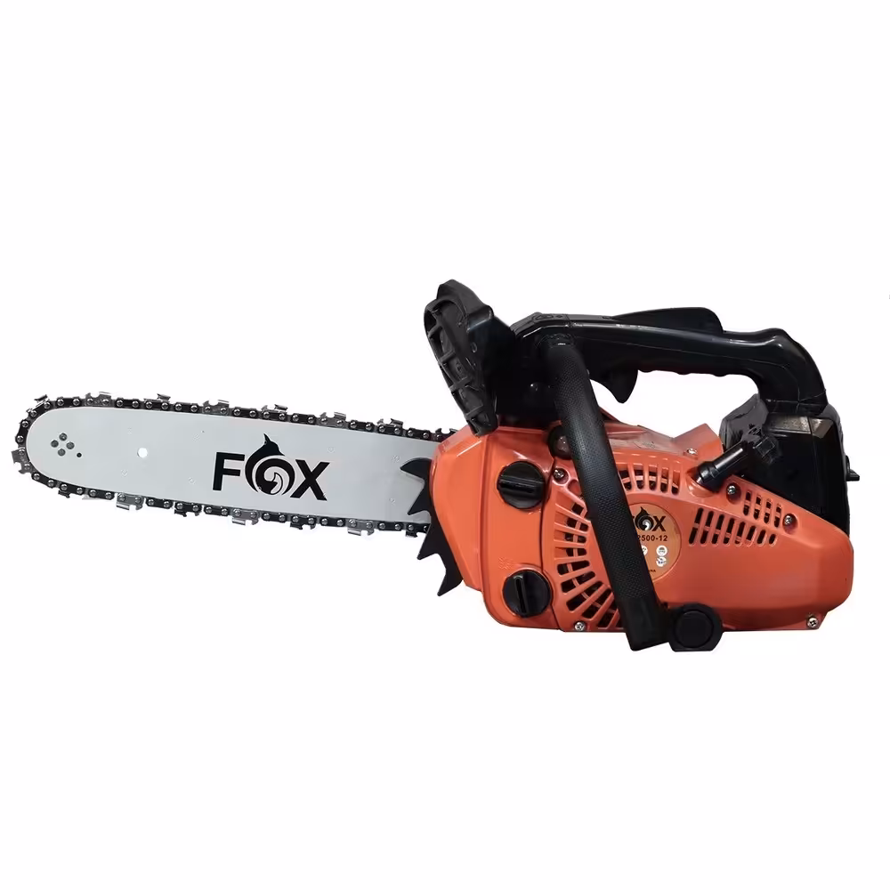 اره موتوری بنزینی 25 سی سی تیغه 30 سانتی متری تک دست برند فاکس وارداتی شرکت طبیعت سازان فراهانی 