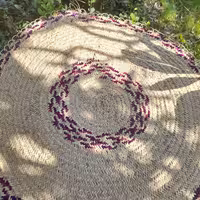 سفره گرد حصیری سبک وجذاب داری وزن 600 