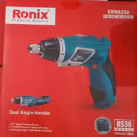 پیچ گوشتی شارژی تاشو 3.6 ولت رونیکس با متعلقات 8536