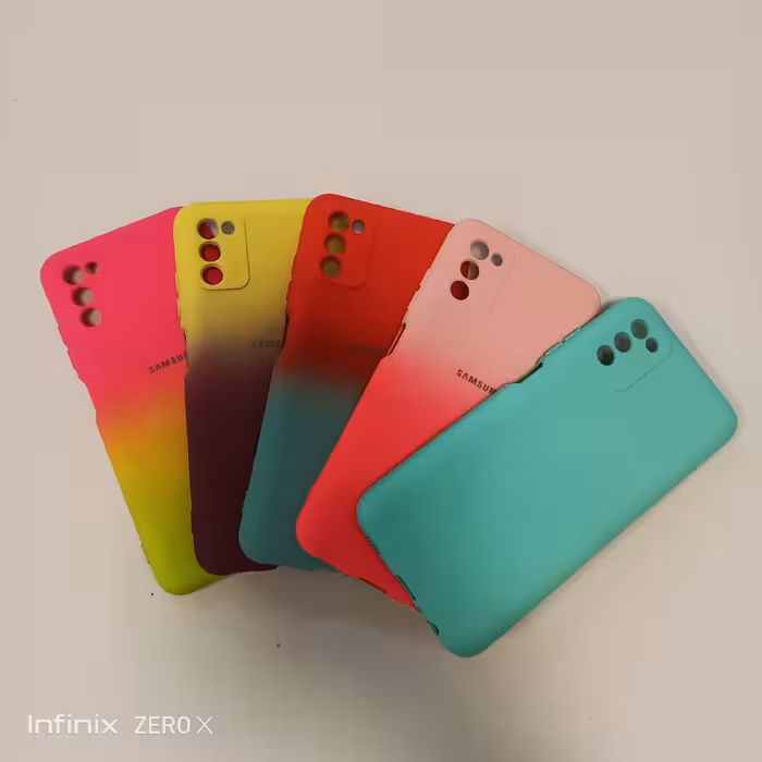 گارد سیلیکونی درجه 2 مخملی مناسب  سامسونگ A03s 