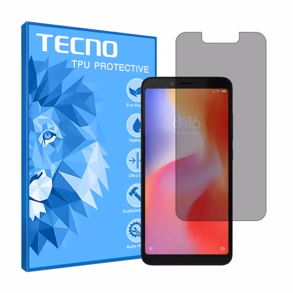 گلس شیائومی Redmi 6A مدل هیدروژلی پرایوسی برند تکنو کد S