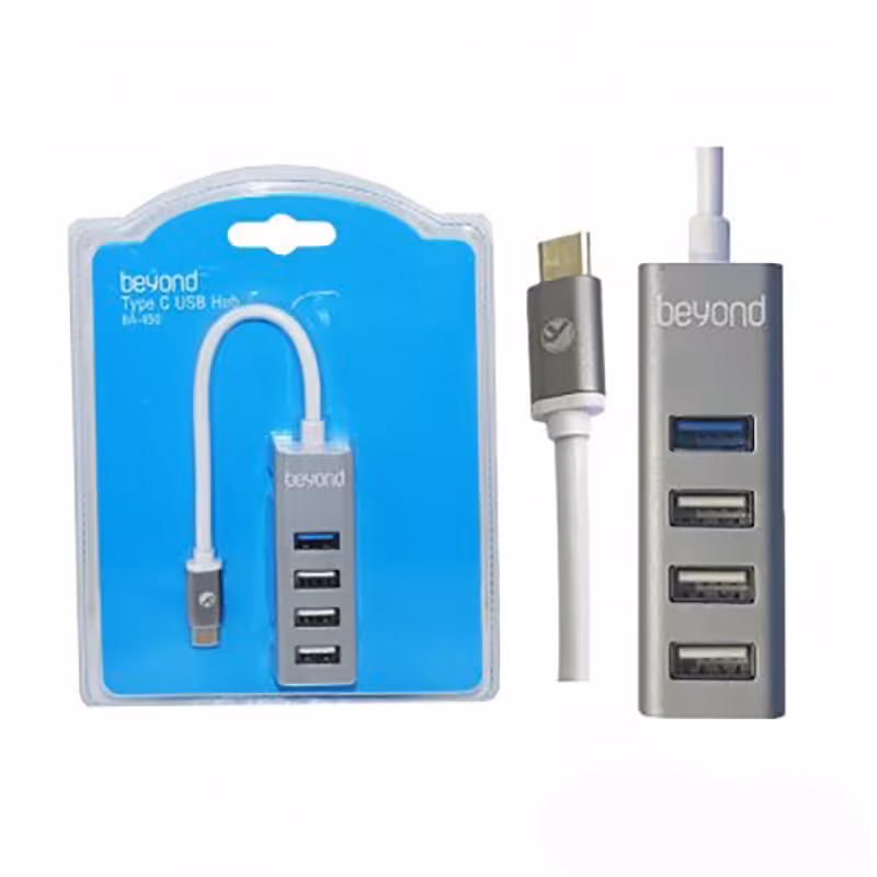 هاب  چهار پورت تایپ سی بیاند BA-450