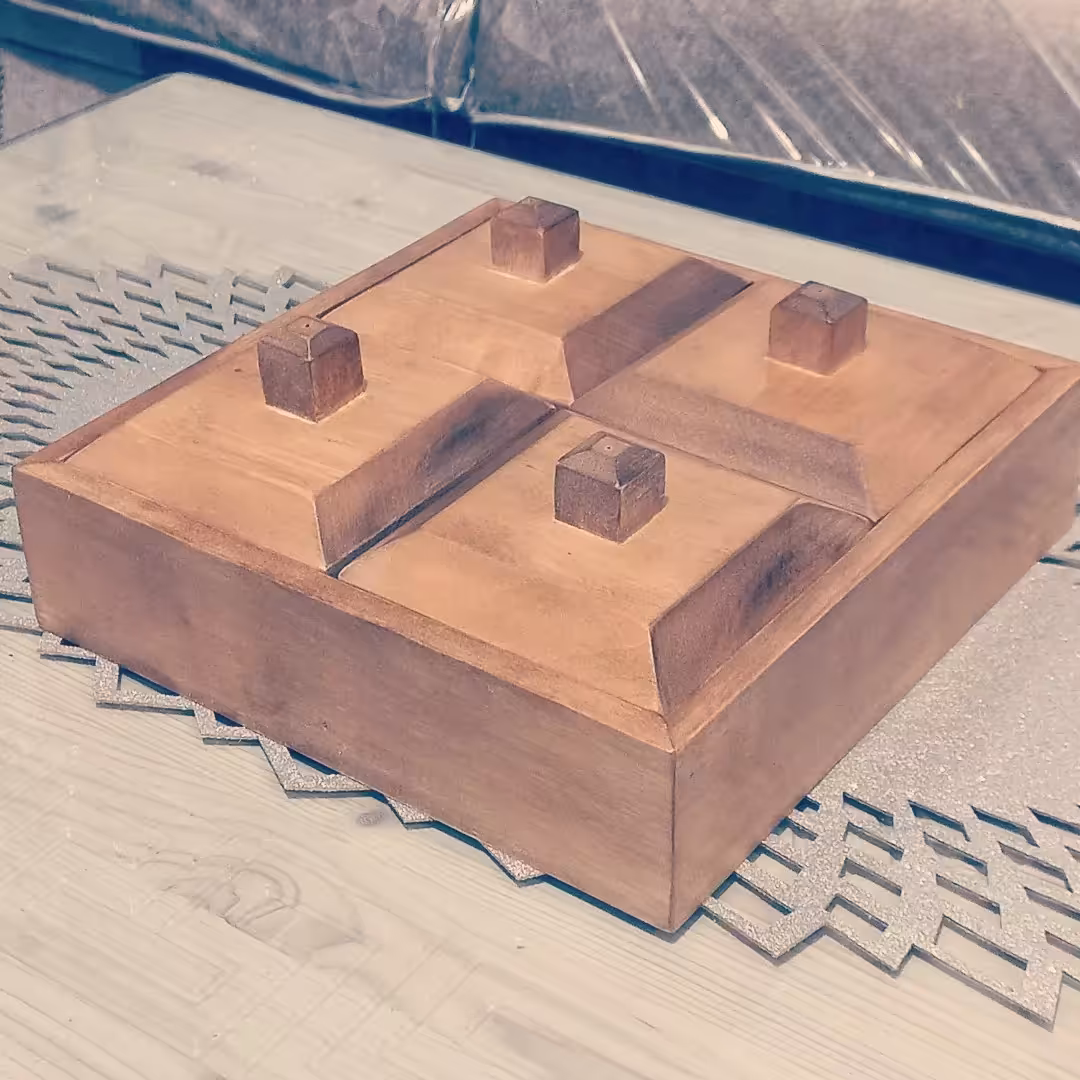 شکلات خوری یا آجیل خوری رو میزی درب چوبی