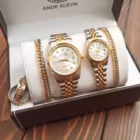 ست ساعت و دستبندو حلقه مردانه و زنانه رولکس در رنگبندی