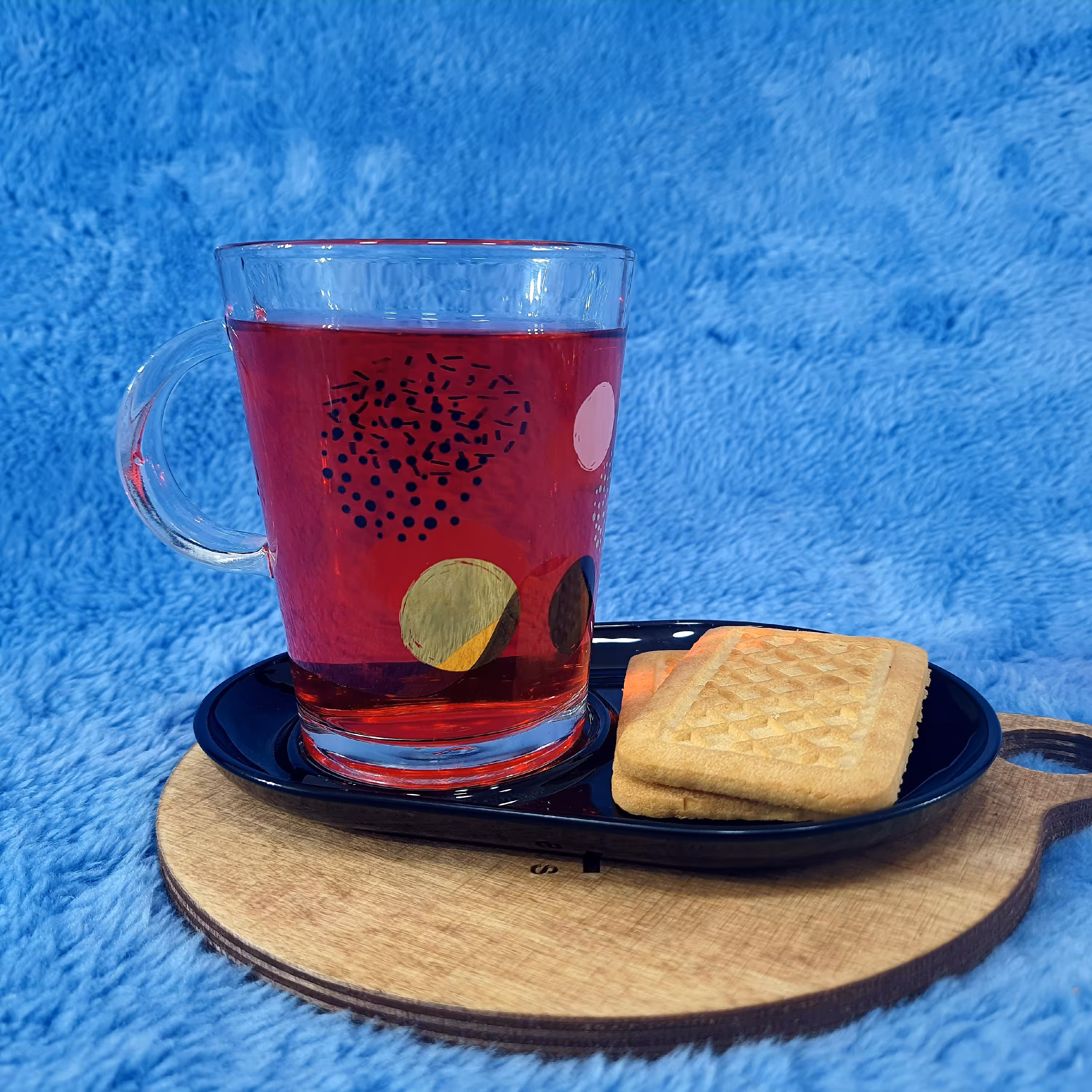 بیسکویت خوری گلدار ترکیه کد 95781 تک