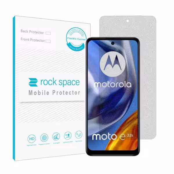 گلس موتورولا E32s مدل نانو هیدروژل گیمینگ برند راک اسپیس کد S