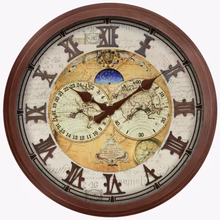 ساعت دیواری چوبی شوبرت 70 سانت 4 موتوره کد 6773