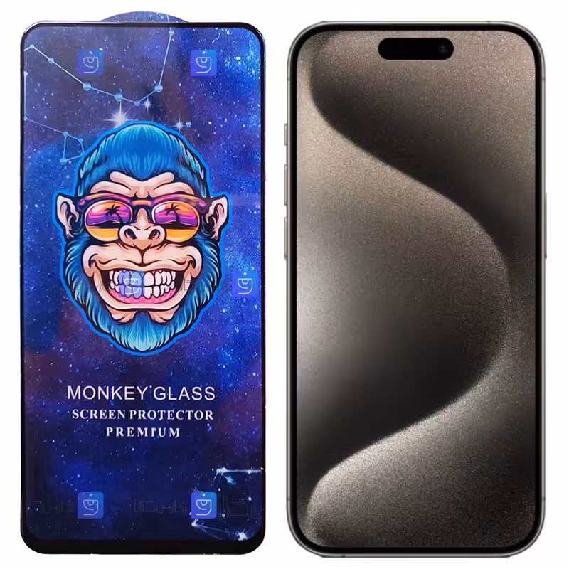 خرید گلس گوشی Apple iPhone 15 Pro مدل Monkey Premium
