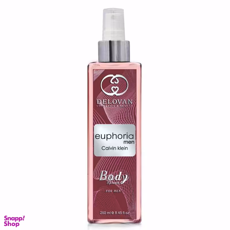 بادی اسپلش مردانه دلوان مدل ایفوریا حجم 250 میلی لیتر