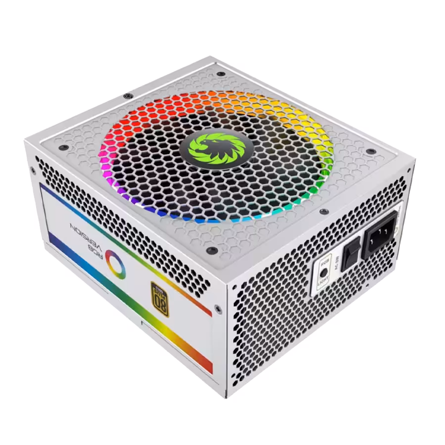 پاور 850 وات گیم مکس RGB850 Rainbow GOLD Full Modular White