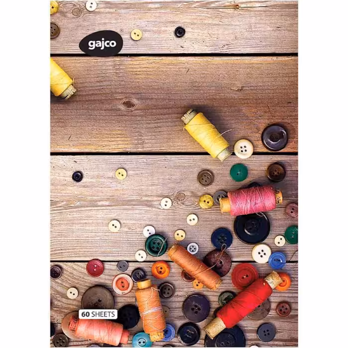 دفتر شکلاتی 60 برگ گاجکو طرح دوخت و دوز زیر قیمت مرجع