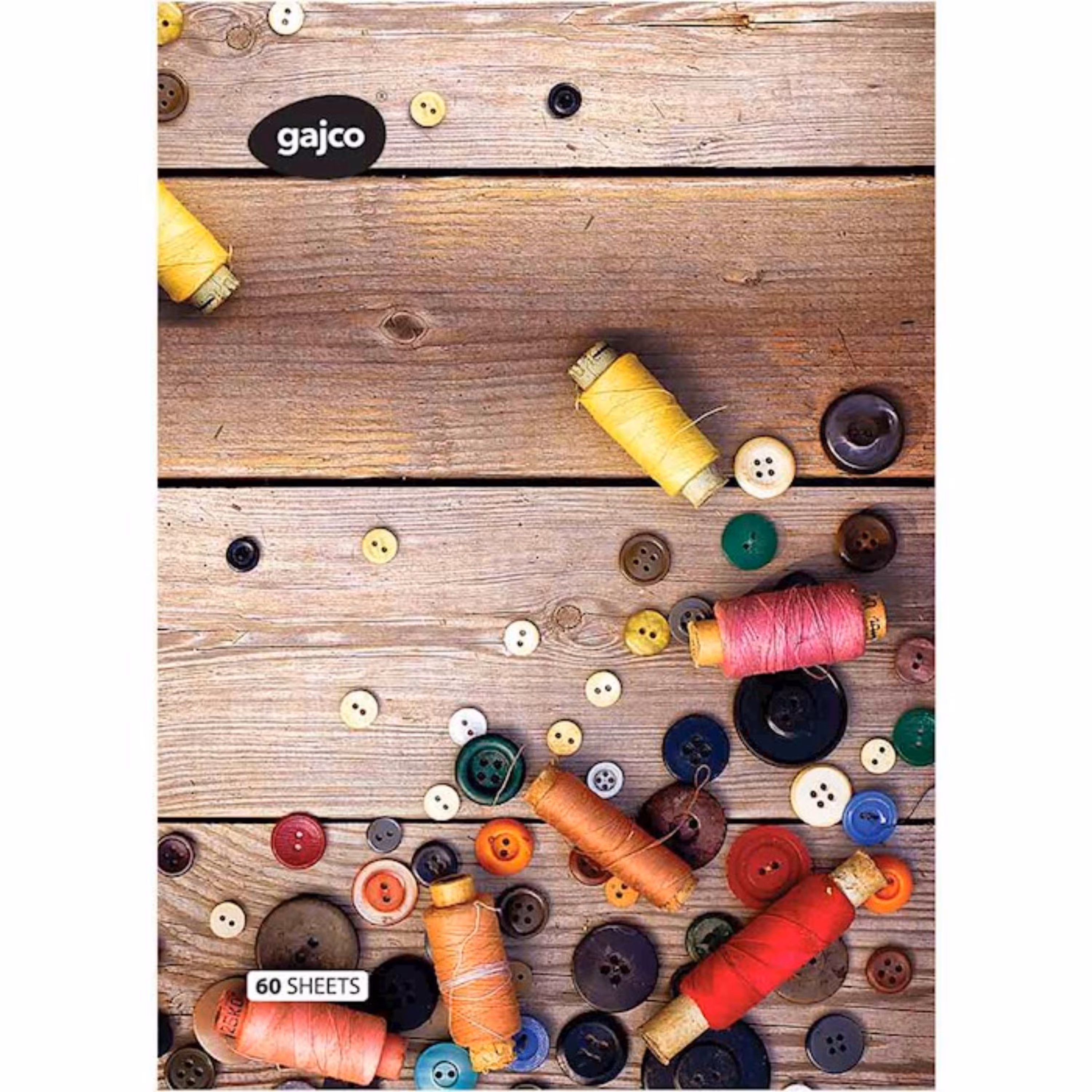 دفتر شکلاتی 60 برگ گاجکو طرح دوخت و دوز زیر قیمت مرجع