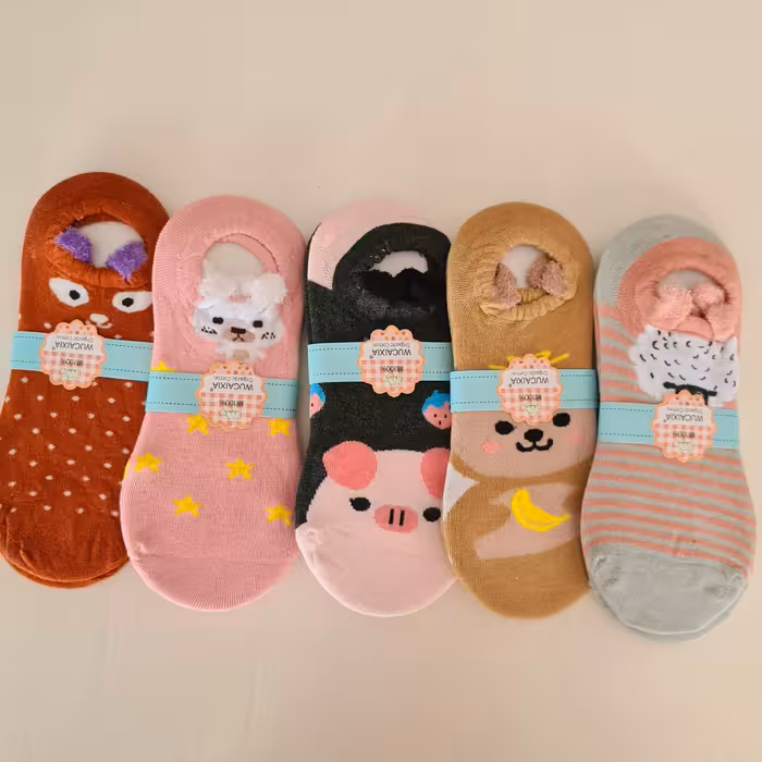 تخفیف ویژه پک 3عددی جوراب عروسکی  گوش پشمالو  فقط برای اولین نفر