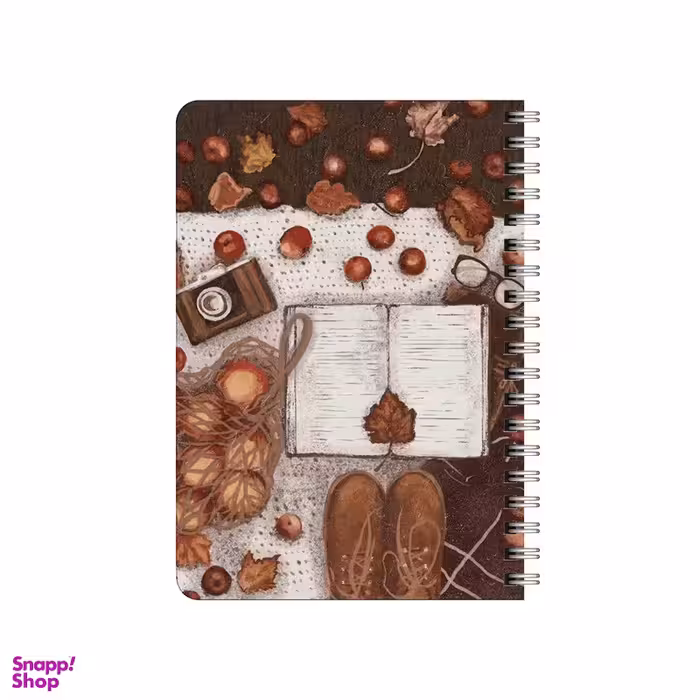 دفترچه یادداشت بامبیلیپ مدل تم پاییزی عکاسی و انار کد 8535557