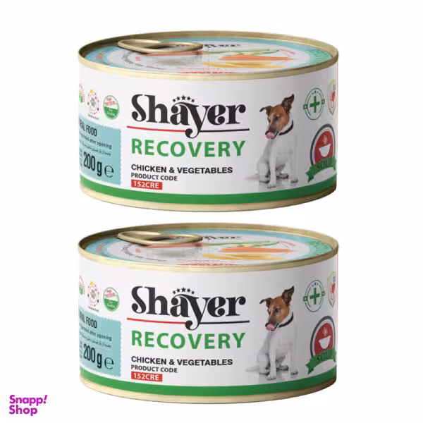 کنسرو غذای سگ شایر مدل Recovery وزن 400 گرم مجموعه 2 عددی