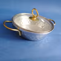 تابه چکشی سایز سایز 16 با درب و گبه طلایی