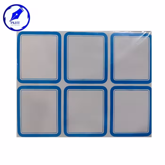 برچسب دور آبی 50 برگی سایز 4.3×5.3 سانتیمتر وارداتی 10 بسته