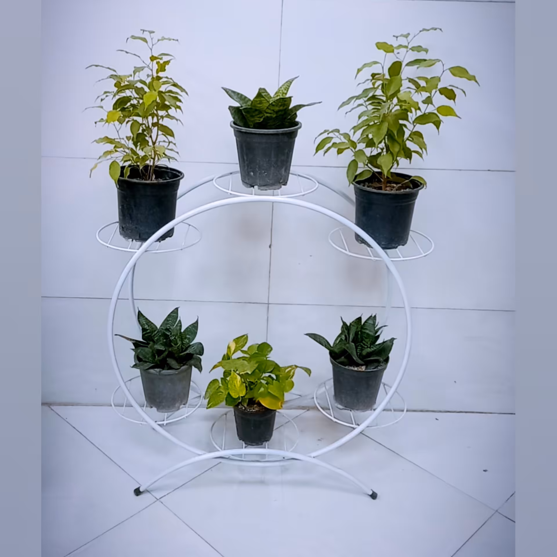 استند گل فلزی گرد