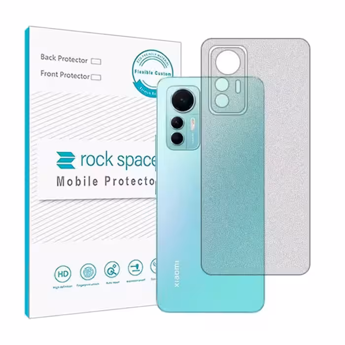 گلس محافظ پشت گوشی شیائومی 12 Lite مدل نانو هیدروژل مات برند راک اسپیس کد 22309S