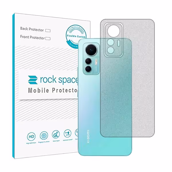 گلس محافظ پشت گوشی شیائومی 12 Lite مدل نانو هیدروژل مات برند راک اسپیس کد 22309S