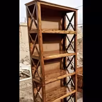+کتابخانه چوبی استند قفسه کمد شلف بوفه ویترین . تحویل در باربری مقصد (پس کرایه)