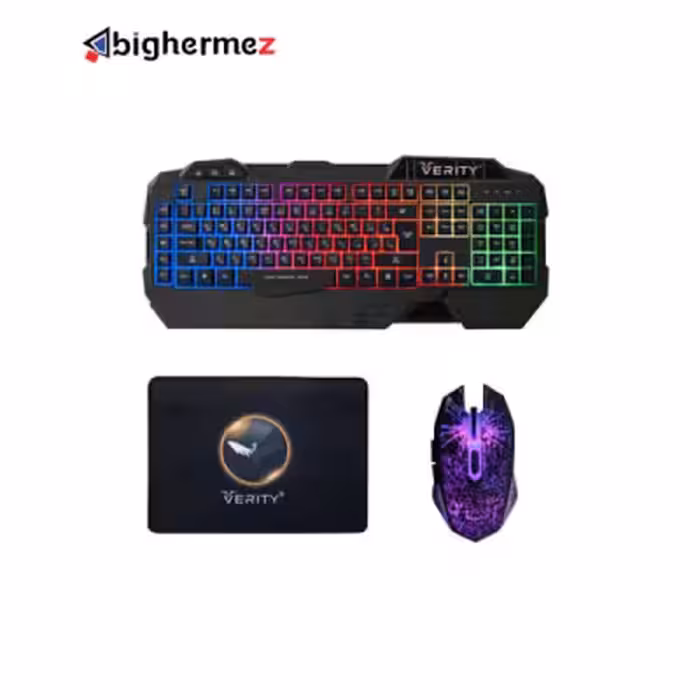 کیبورد و ماوس و پد گیم وریتی مدل V-KB6111GCW