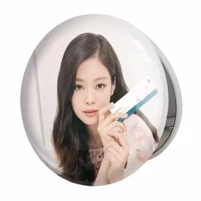 آینه جیبی خندالو طرح جنی بلک پینک Black Pink مدل تاشو کد 14084