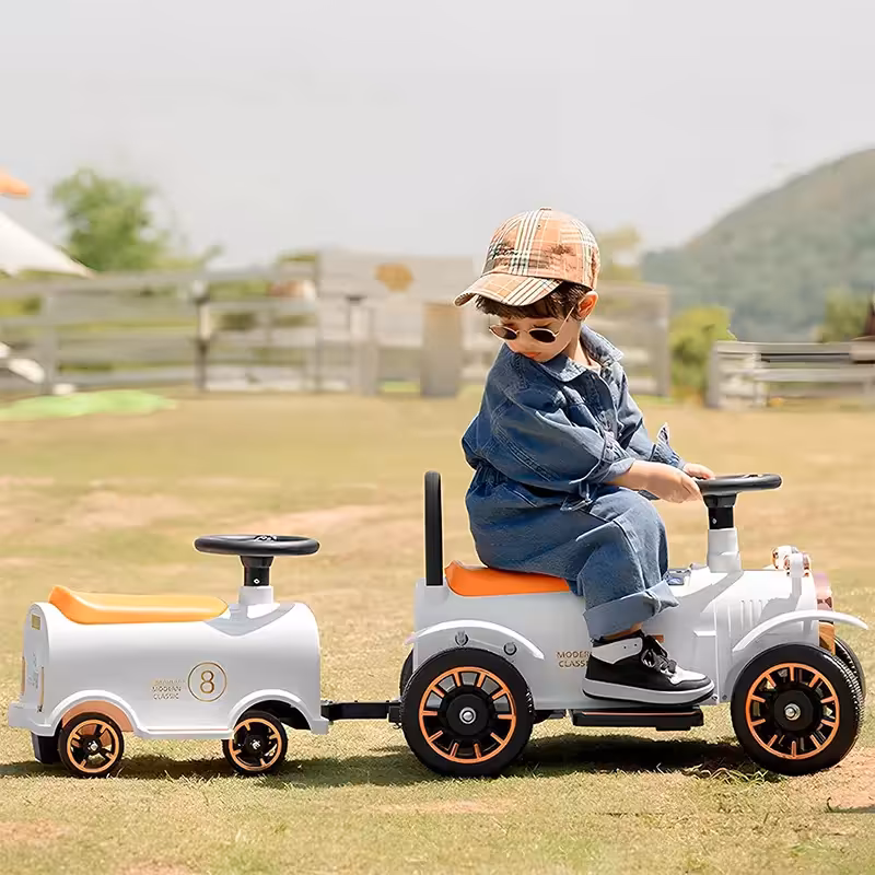 قطار شارژی دو نفره رنگ سفید کد 6458331