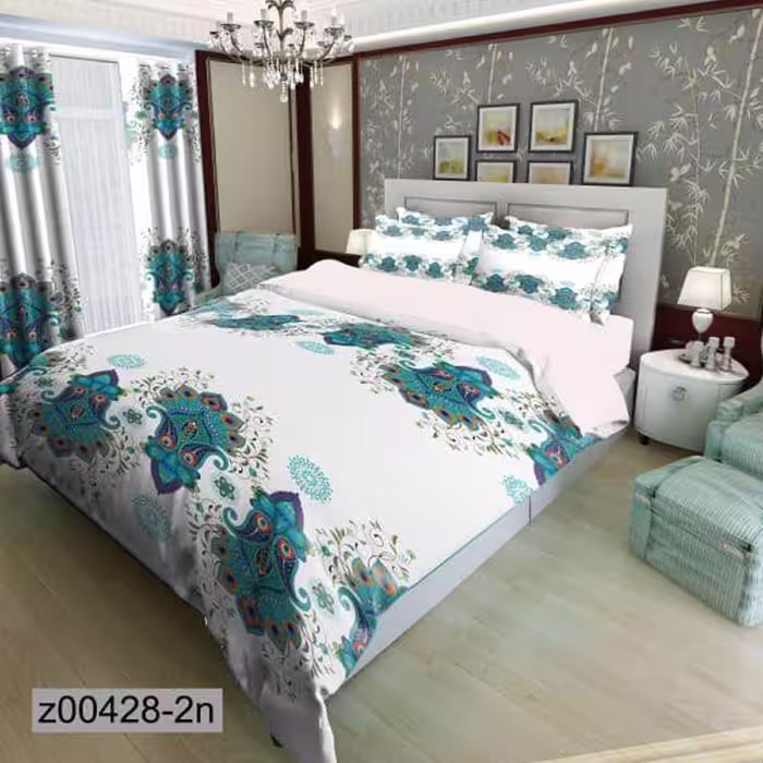 سرویس روتختی 2 نفره تنسل چاپی برندترک لند(Turk Land) z 428