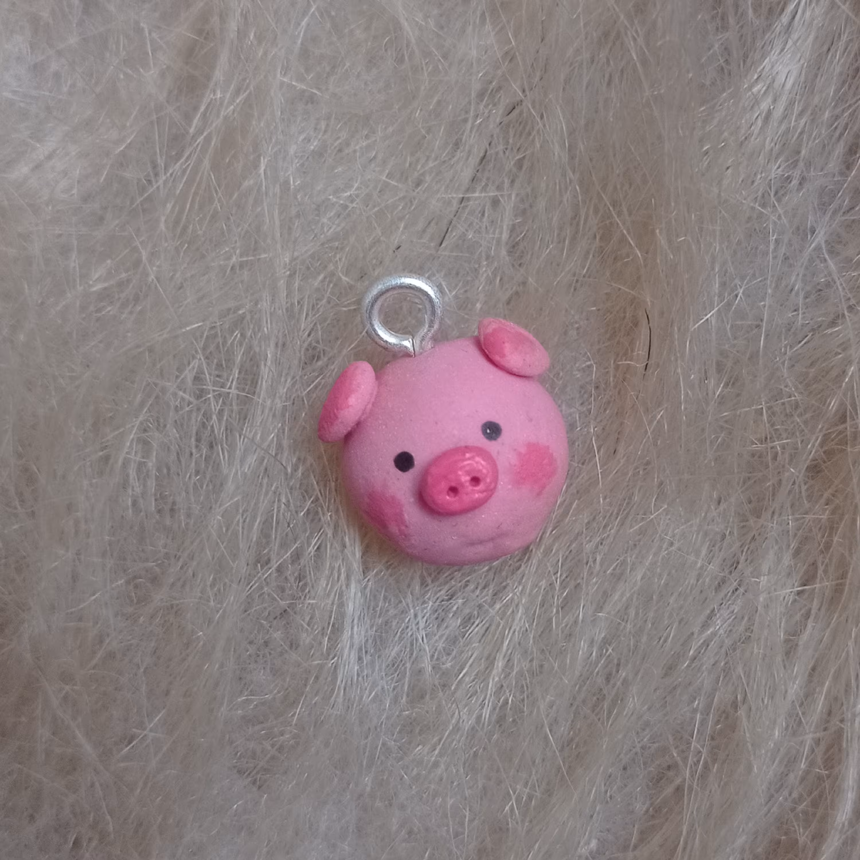 گردنبند و جاکلیدی طرح خوک صورتی کیوت