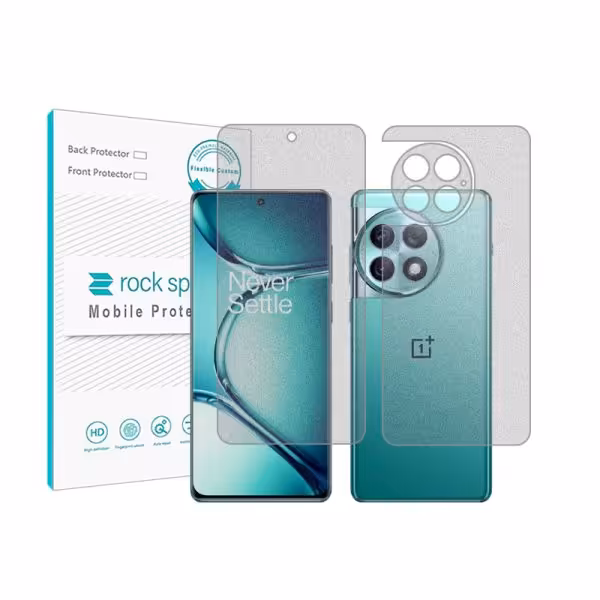 گلس صفحه نمایش و پشت گوشی وان پلاس Ace 2 Pro مدل نانو هیدروژل گیمینگ برند راک اسپیس کدss