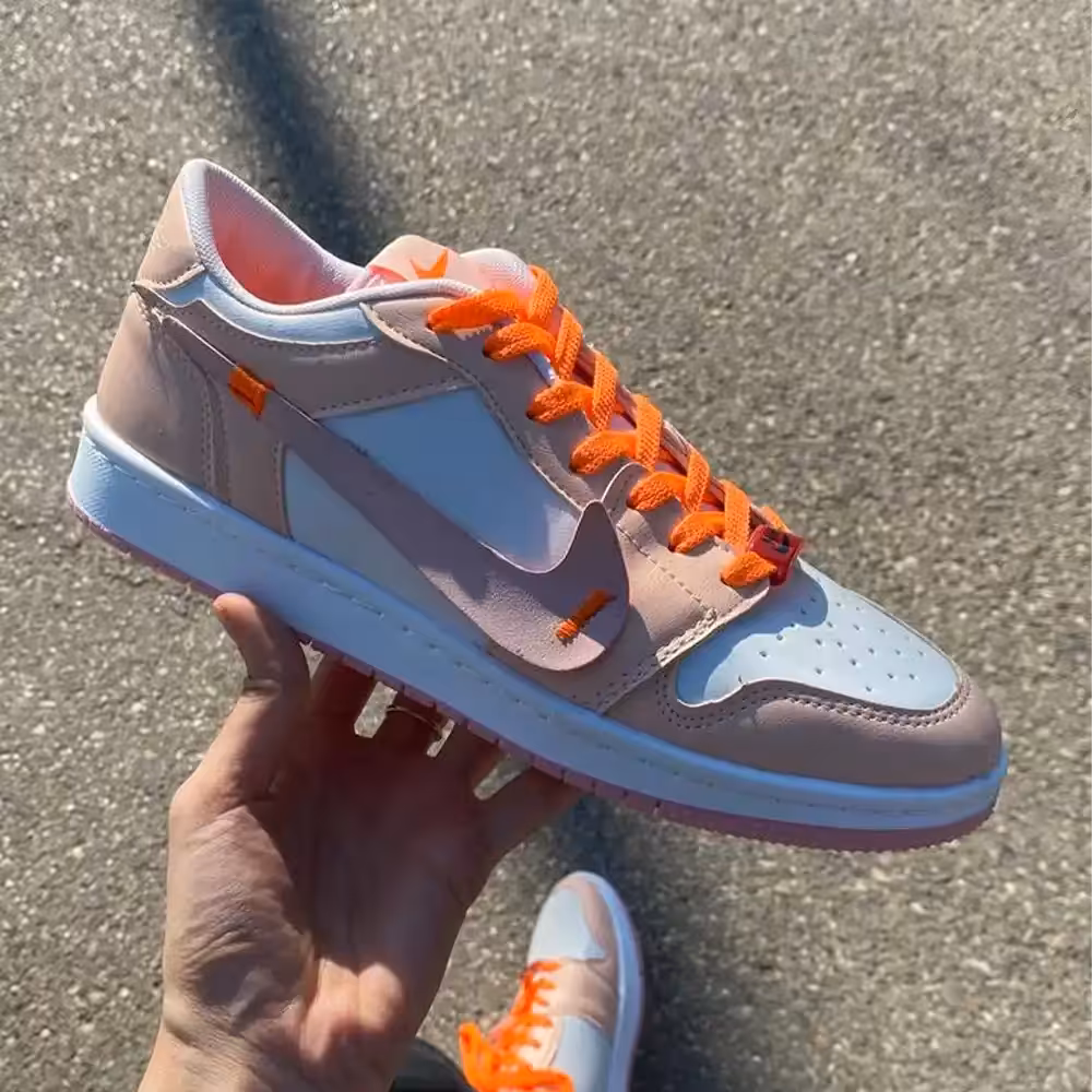 کتونی نایک ایر جردن وان ساق کوتاه صورتی