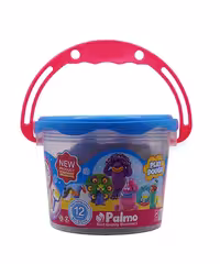 خمیر بازی  پالمو  سطلی 12 رنگ