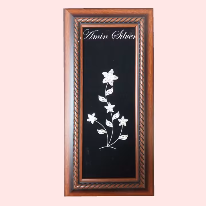 تابلو گل نقزه با ابعاد 16.5 در 33.5 س