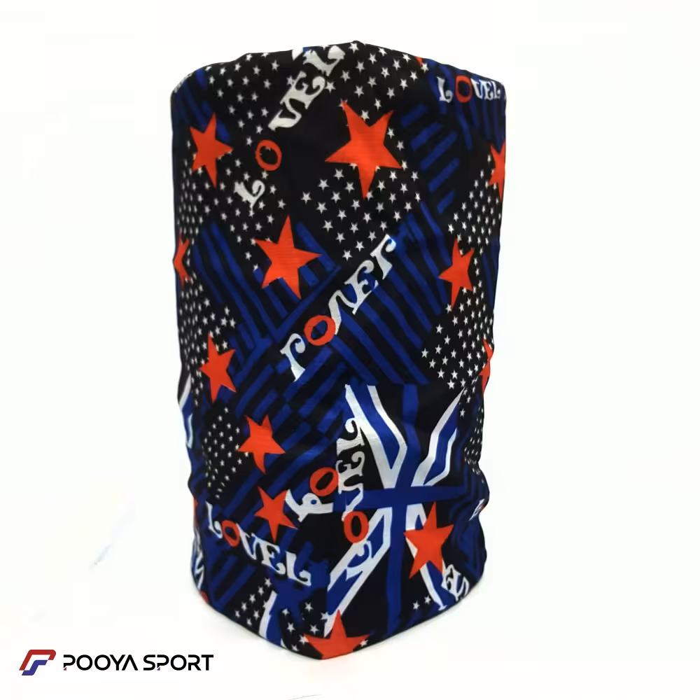 دستمال سرو گردن اسکارف Scarf پولار طرح پرچم آمریکا