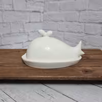 کره خوری و پنیرخوری سرامیکی مدل نهنگ