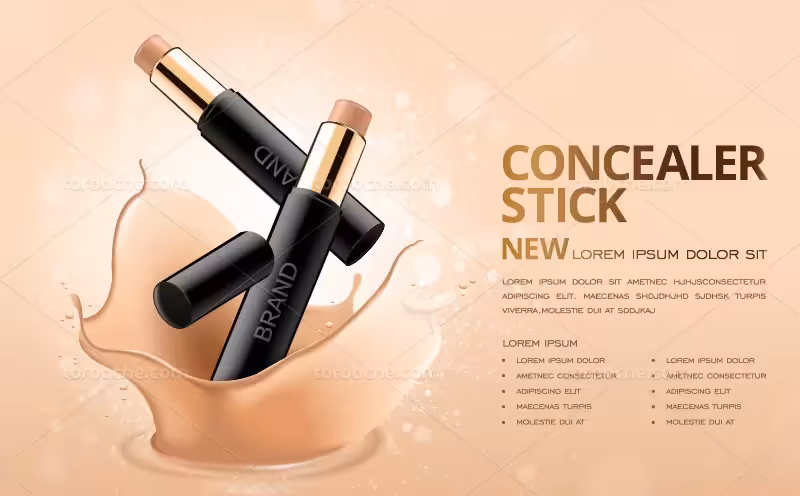 وکتور تبلیغاتی کانسیلر | گرافیک با طعم تربچه