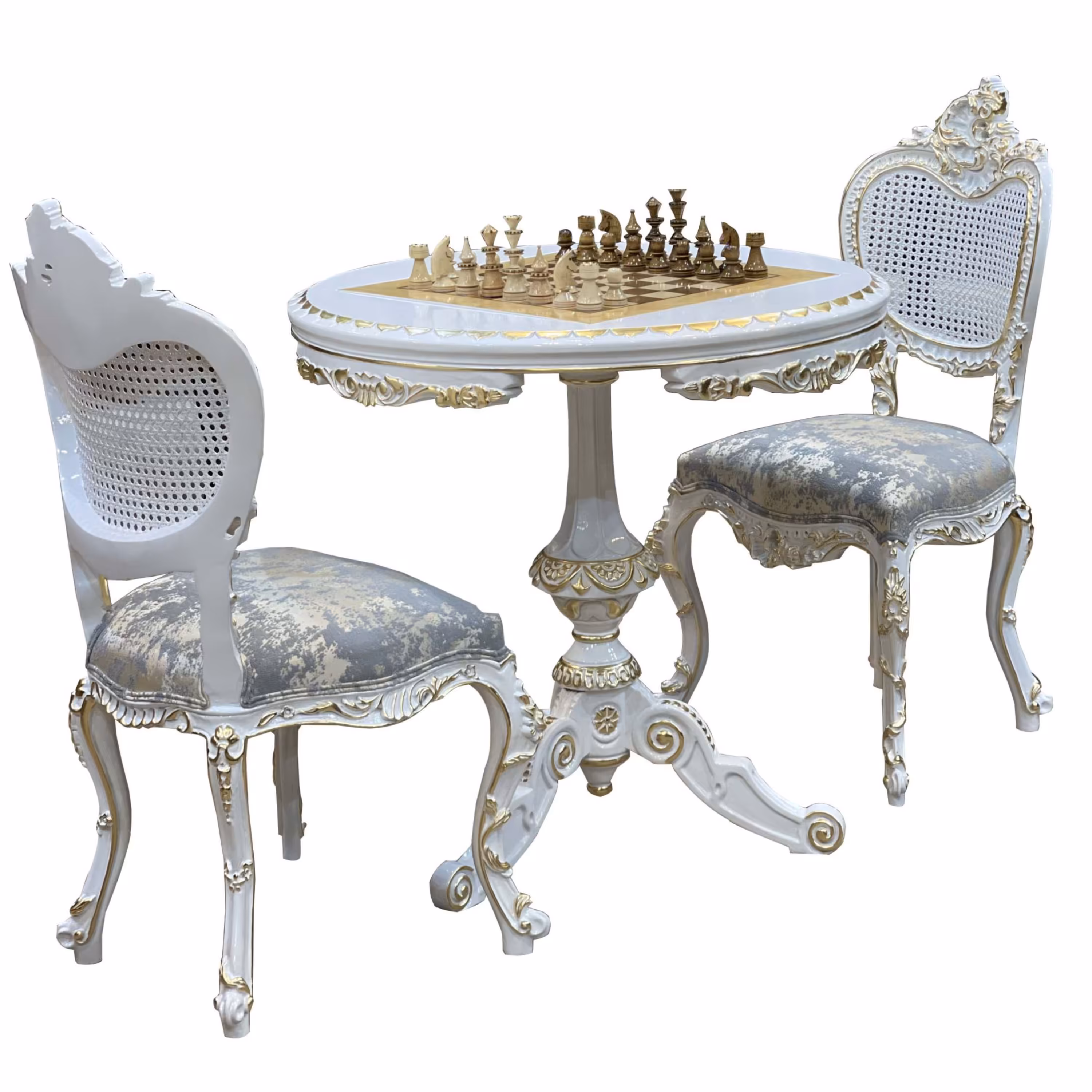 میز و صندلی شطرنج طرح مینیمال