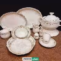 سرویس چینی توس 12نفره 85پارچه مدل الیزابت طرح رویال کد101