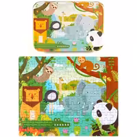 پازل قوطی فلزی طرح حیوانات جنگل2 کد P/848/JU