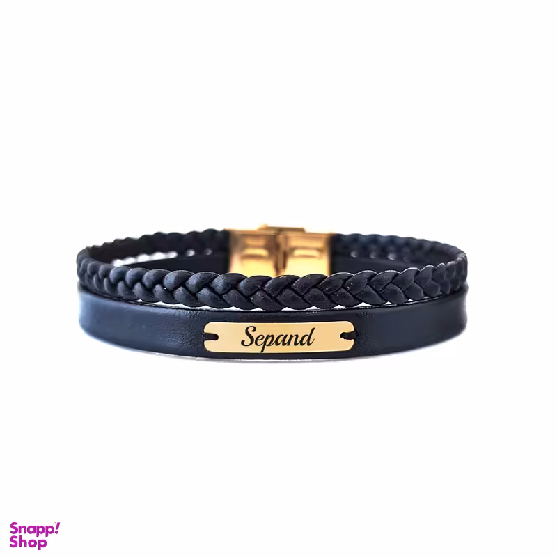 دستبند طلا 18 عیار مردانه لیردا مدل اسم سپند کد ZXC 203