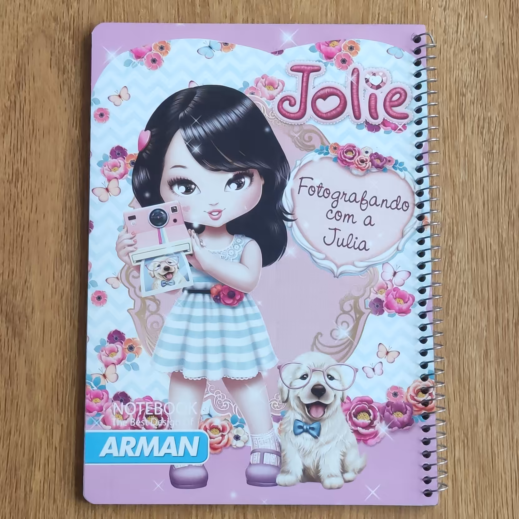 دفتر حاشیه دار یا طرح دار 40 برگ مدل Jolie دارای تصاویر جهت رنگ امیزی