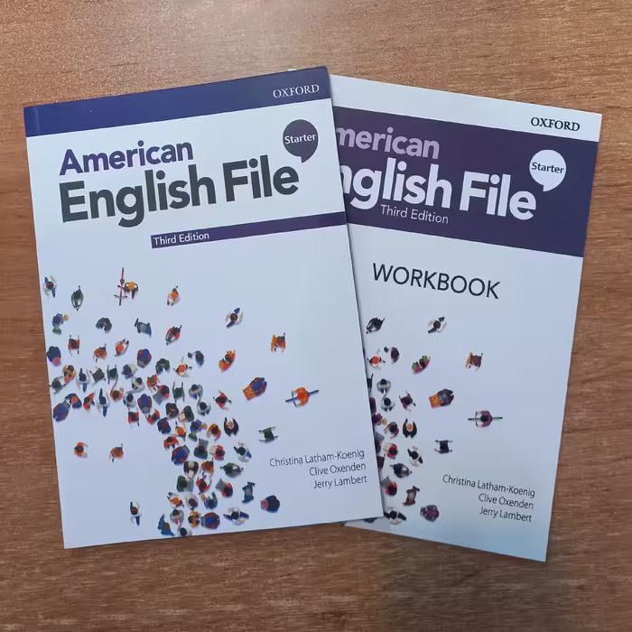 کتاب امریکن انگلیش فایل استارتر American English File Starter 3rd Edition ویرایش سوم به همراه کتاب کار  سایز وزیری